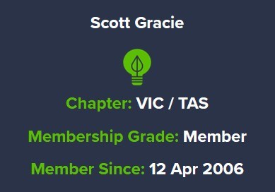 Scott Gracie IESANZ Illuminating Engineering Society 2